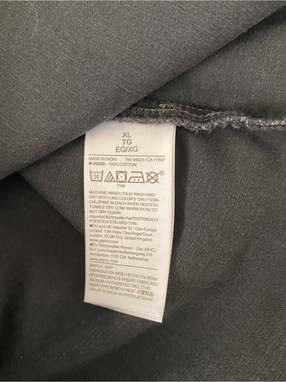 GAP Black Ruffle-Trim Button Front Blouse - Picture 10 of 10